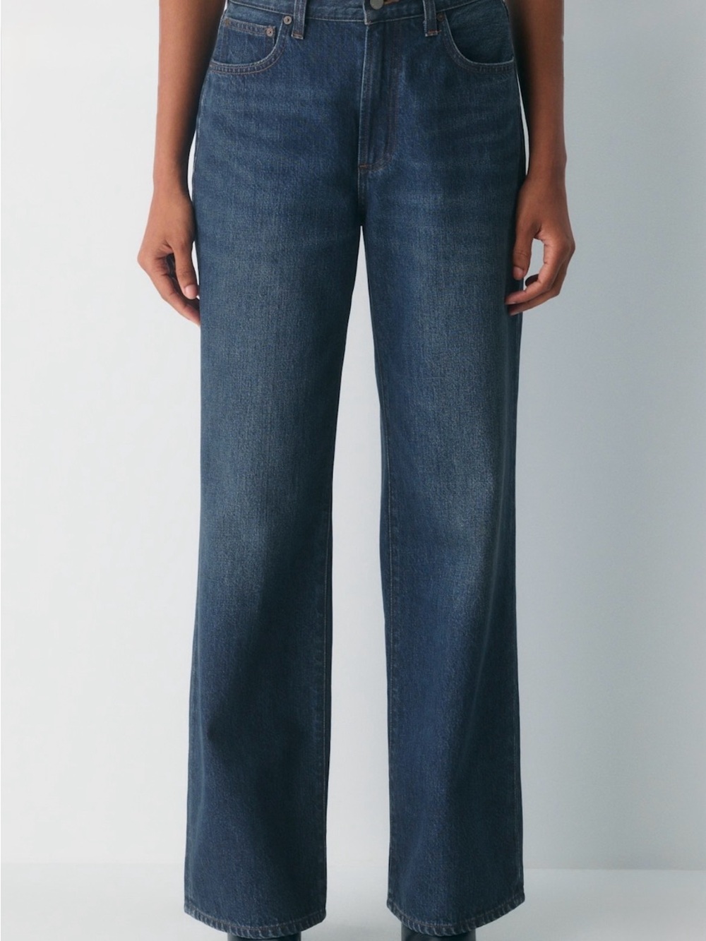 Denim Forum Farrah Hi-Rise Wide Leg Jean